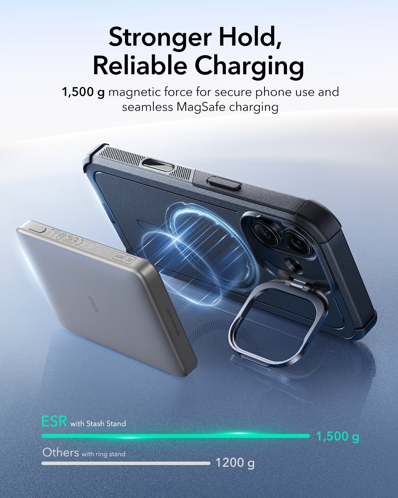 iPhone 17 Cyber Tough Magnetic Case (Camera Control, Stash Stand)